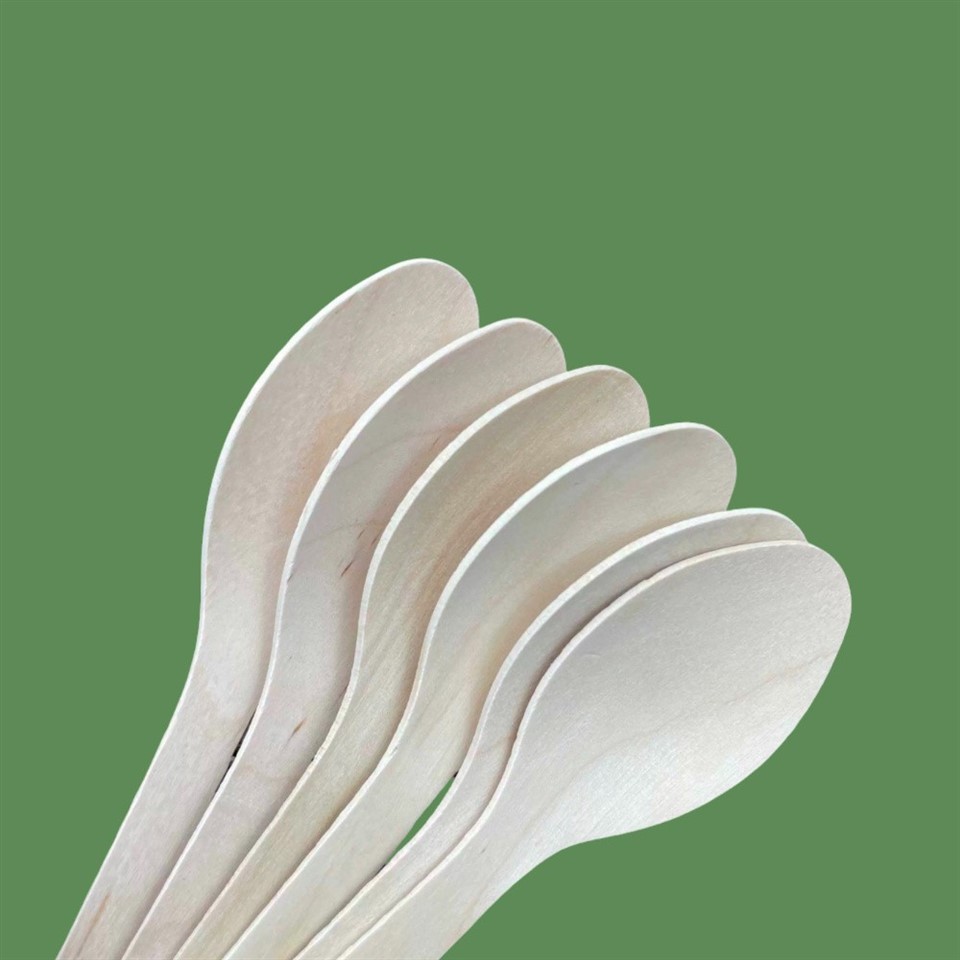 birch wood disposable spoon