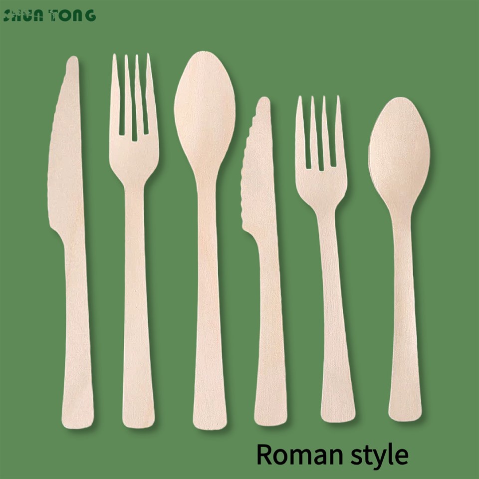 Birch Wood Disposable Cutlery
